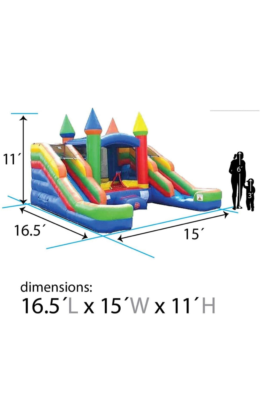 Dual slide castle