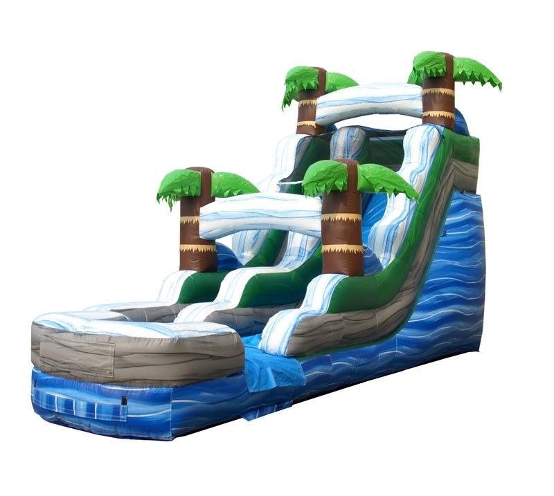 Tropical water slide