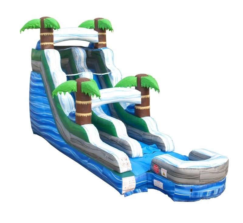 Tropical water slide